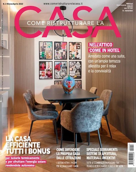 Come Ristrutturare la Casa magazine cover page of the April 2022 issue