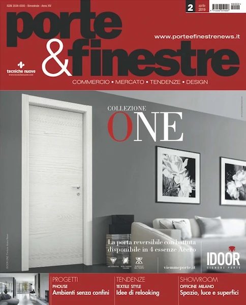 Porte & Finestre magazine cover page of the April 2019 issue