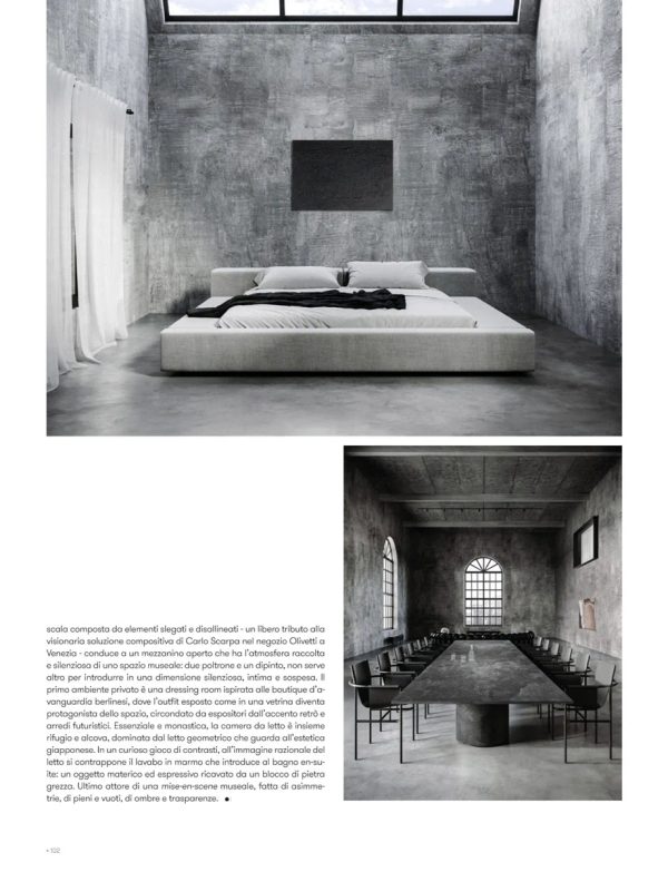 pagina di The Book Contract Network settembre 2022, camera con lucernario e dettagli del Loft Industriale a Londra