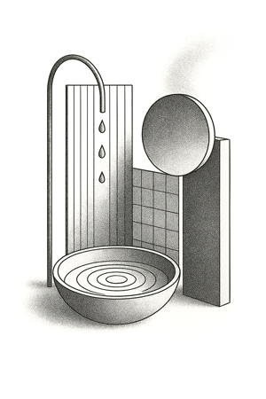 Soluzione di design per l’ambiente bagno